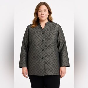 Coldwater Creek Textured Button-Front Jacket – Size 2X